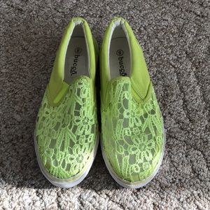 Bucco Yellow Lace Loafers